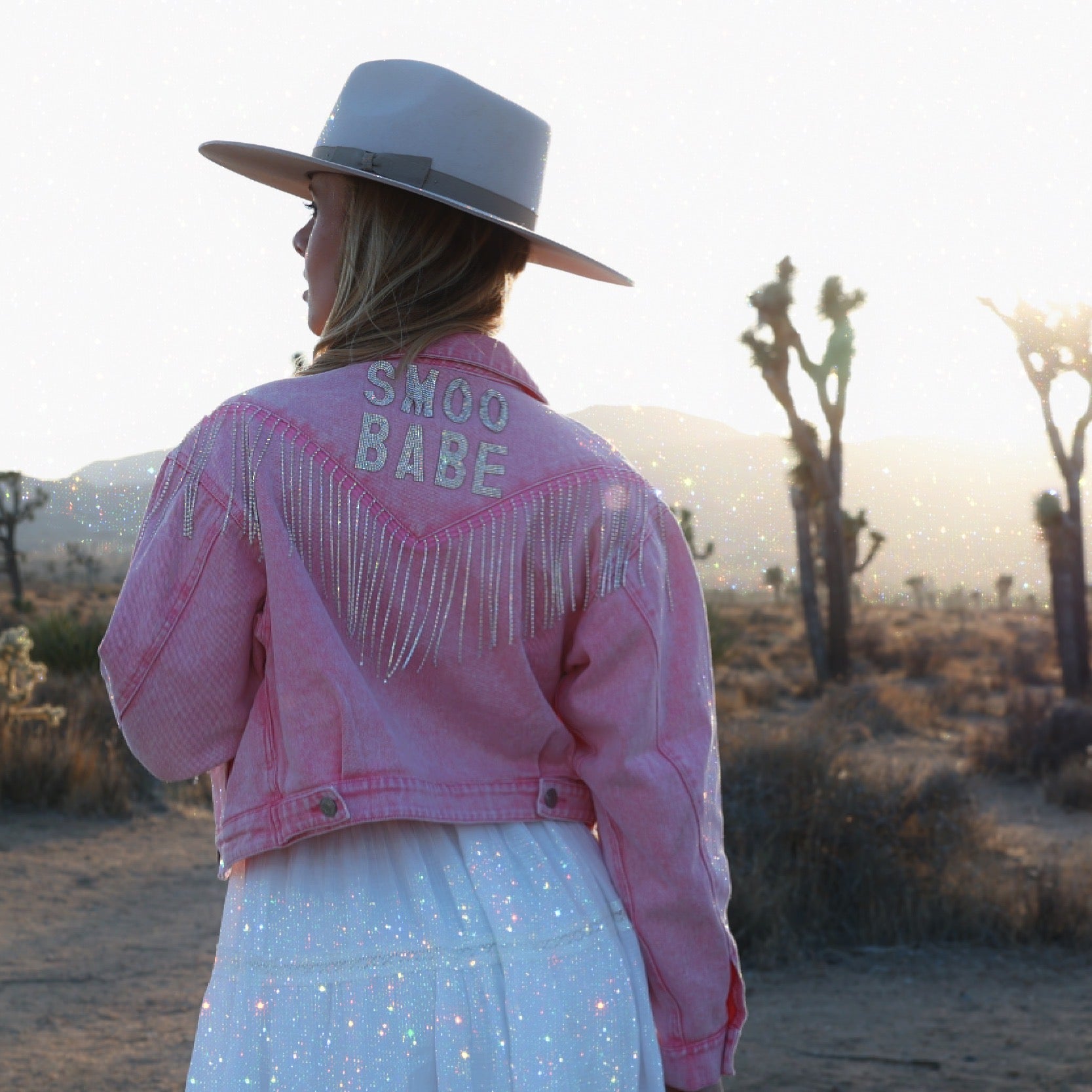 Nocapam Neuartiger rosa Cowboyhut - Neuheit Preppy Pink Cowgirl